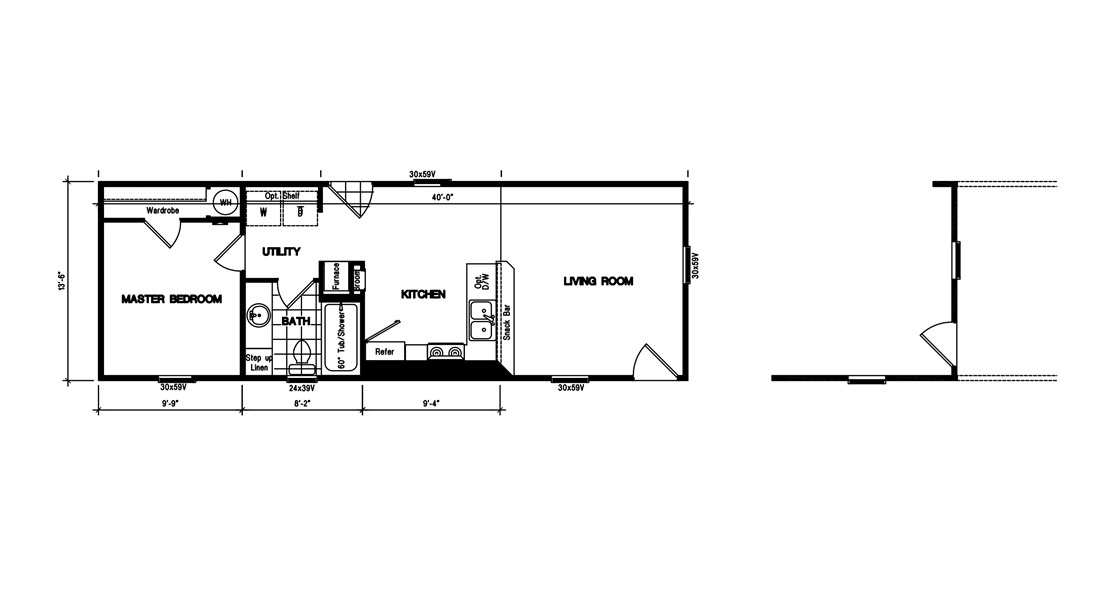 The THE HICKORY            CLAYTON Floor Plan
