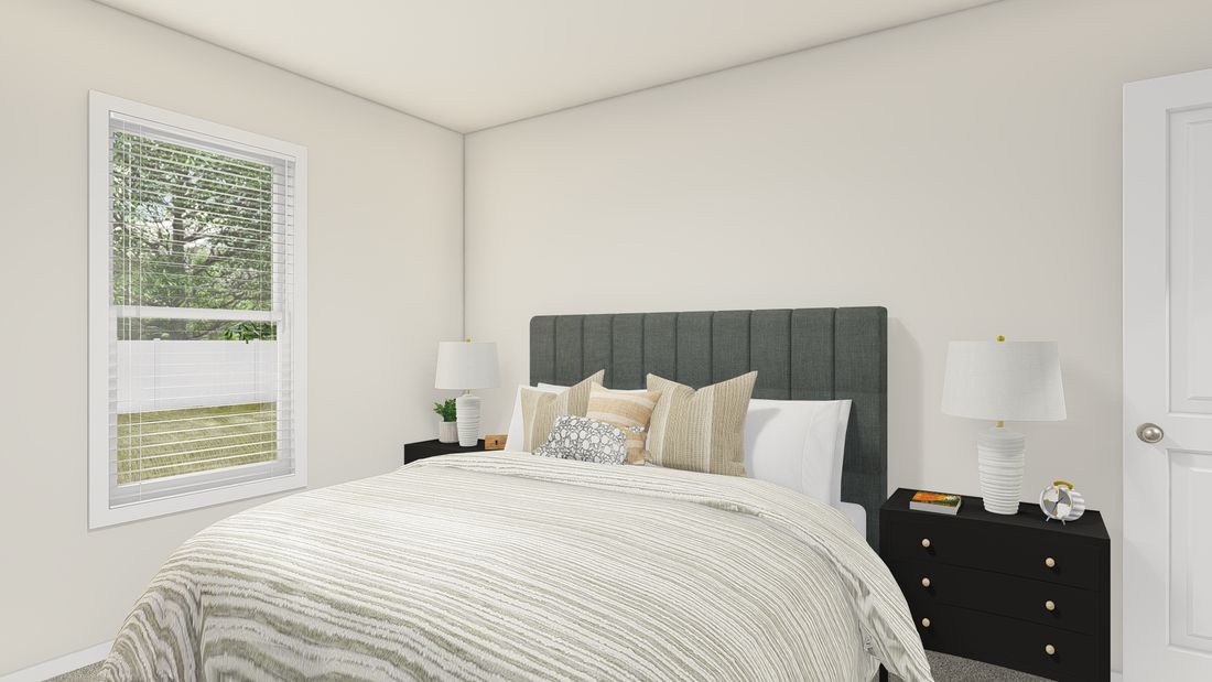 The DRM483F 48'              DREAM Bedroom. This Manufactured Mobile Home features 3 bedrooms and 2 baths.