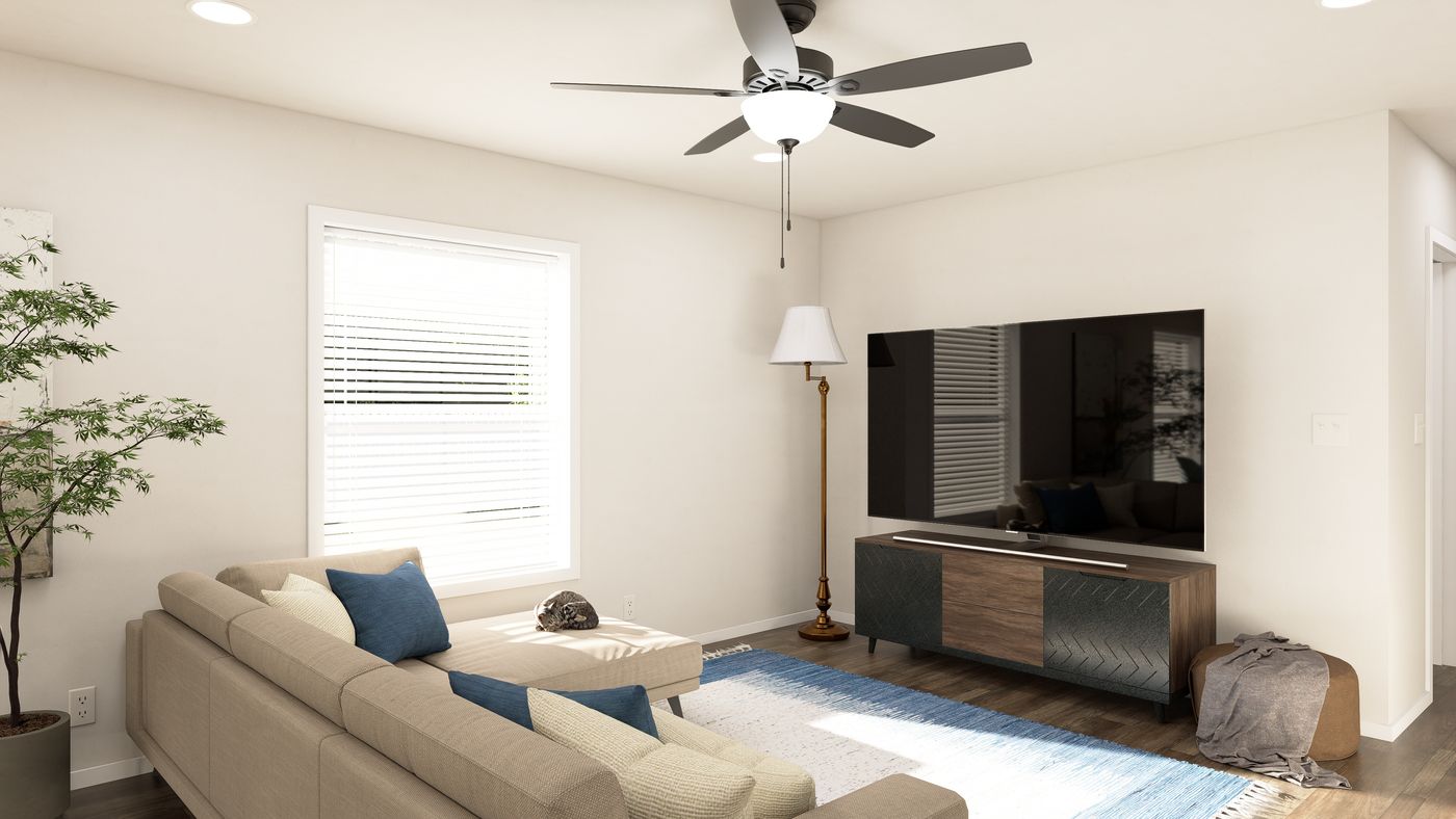 The DRM682F 68' DREAM Family Room. This Manufactured Mobile Home features 4 bedrooms and 2 baths.