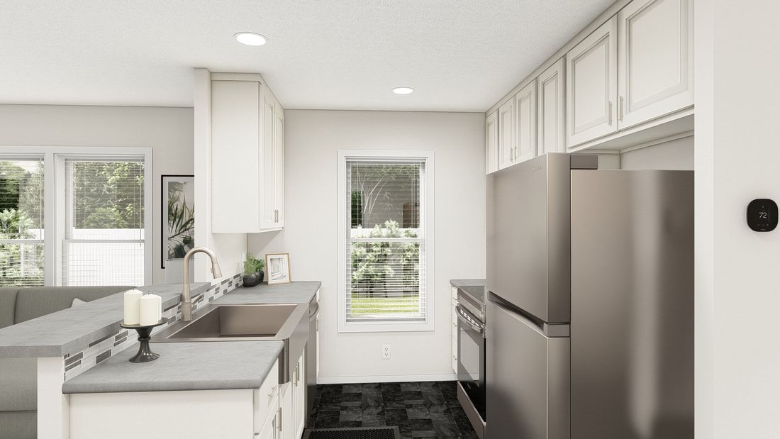 The DRM401M 40'              DREAM Kitchen. This Manufactured Mobile Home features 1 bedroom and 1 bath.