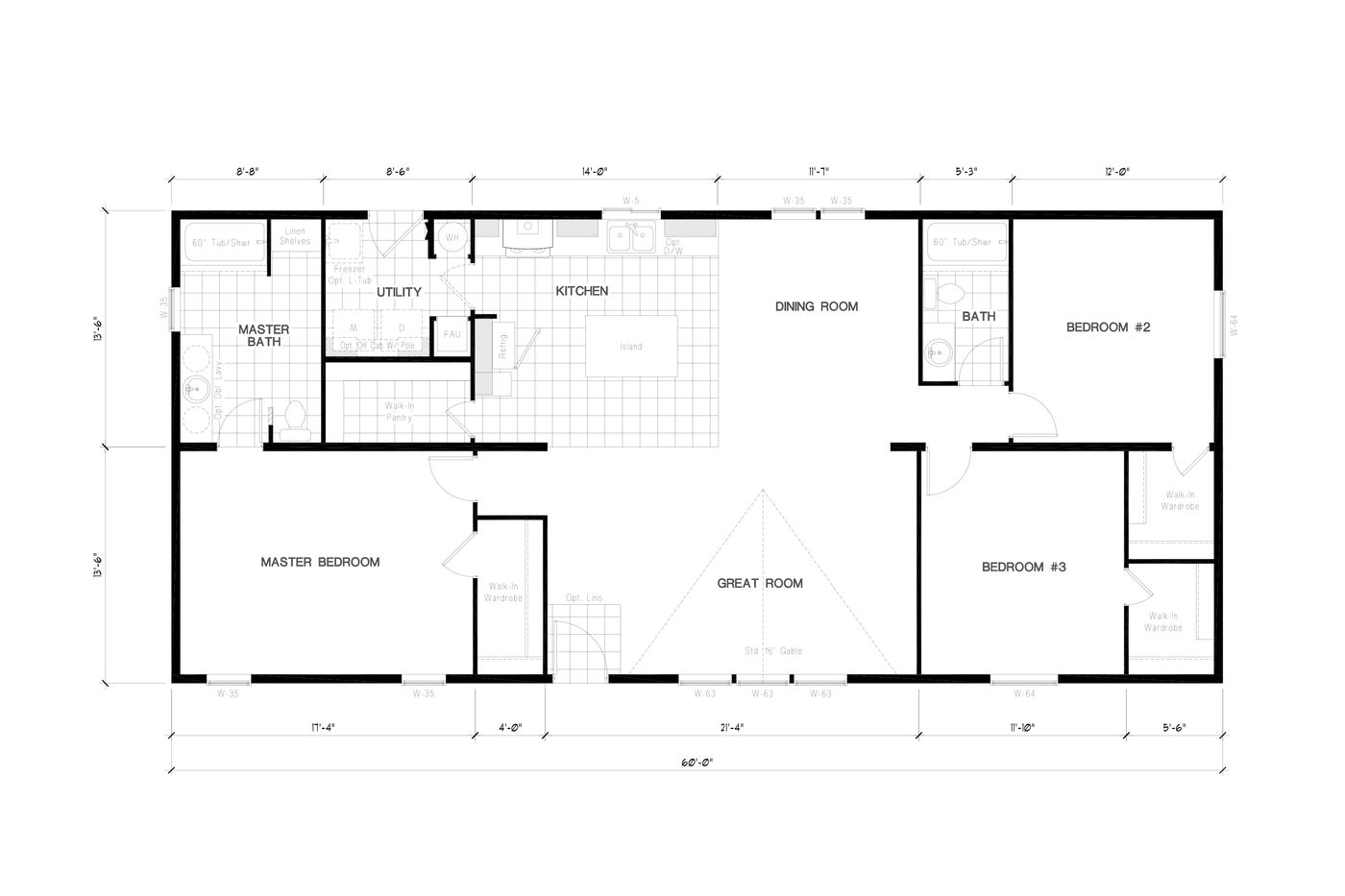 The TH601F                 CLAYTON Floor Plan