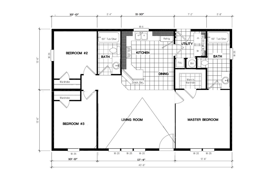 The TH401F CLAYTON Floor Plan