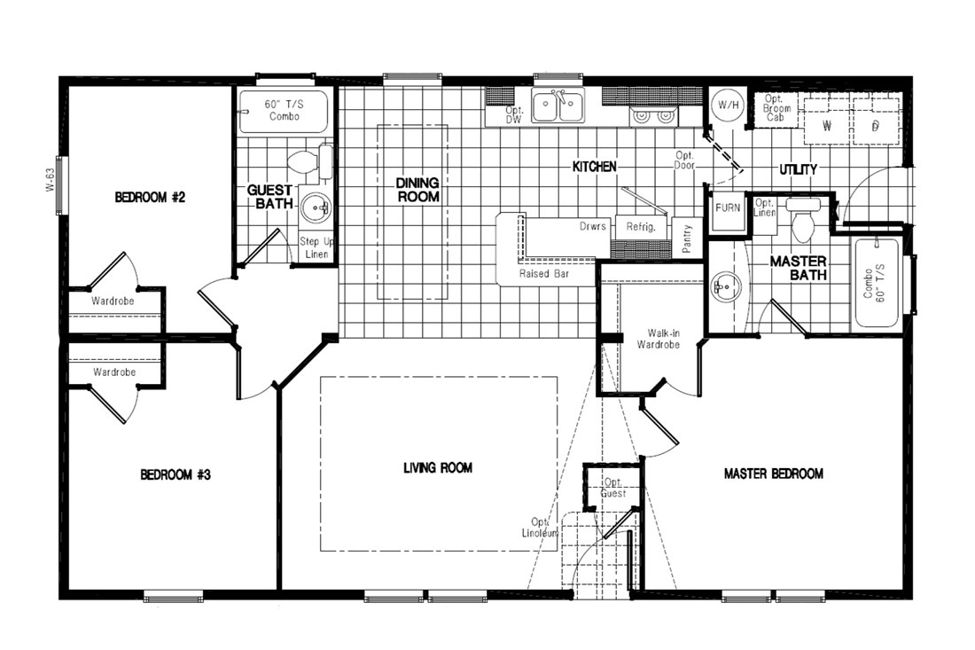 The PREFERRED PLUS CP441F CLAYTON Floor Plan