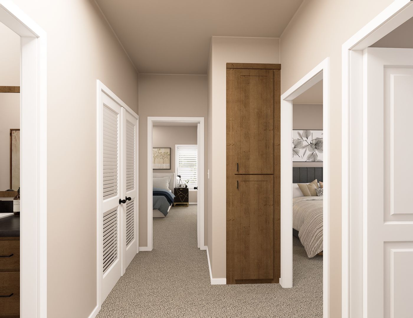 The PREFERRED PLUS CP601F CLAYTON Storage. This Manufactured Mobile Home features 3 bedrooms and 2 baths.