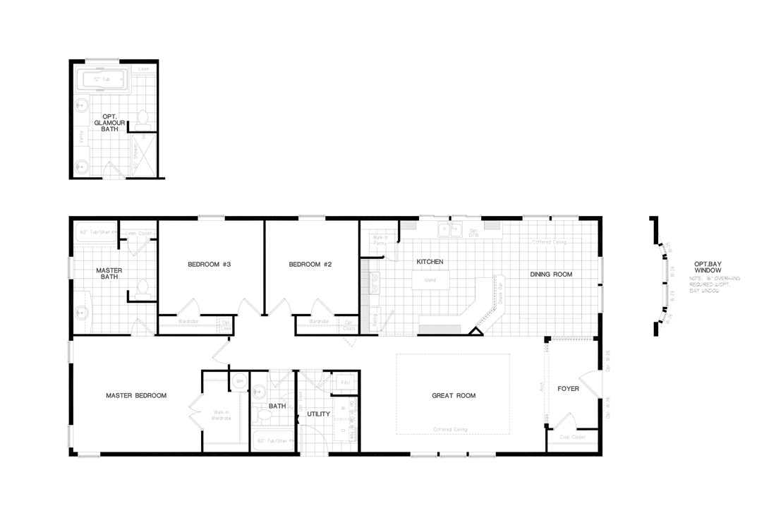 The PREFERRED PLUS CP601F CLAYTON Floor Plan