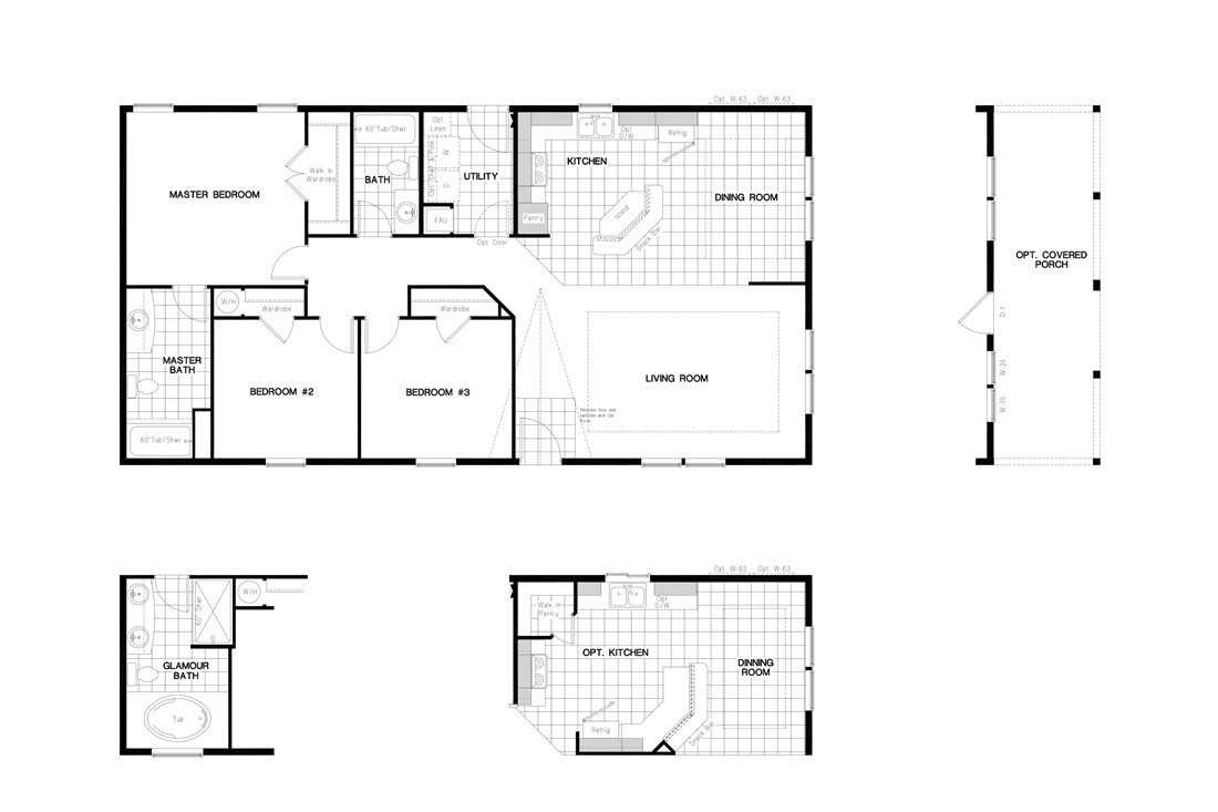 The PREFERRED PLUS CP522F  CLAYTON Floor Plan