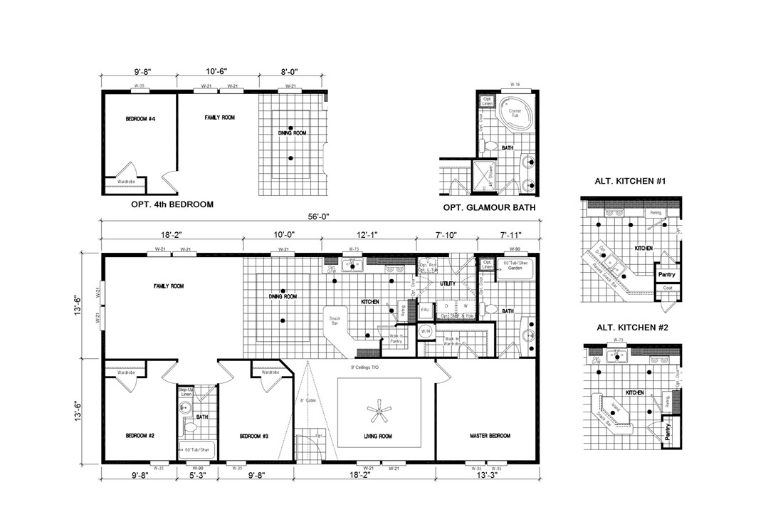 The PREFERRED PLUS CP561F  CLAYTON Floor Plan
