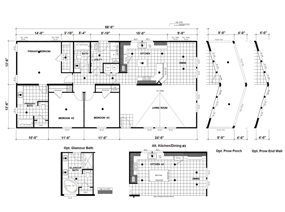 The DRM563F 56' DREAM Floor Plan