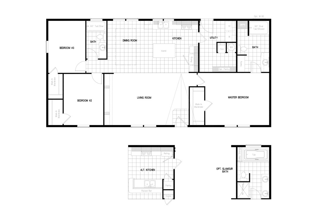 The PREFERRED PLUS CP562F  CLAYTON Floor Plan