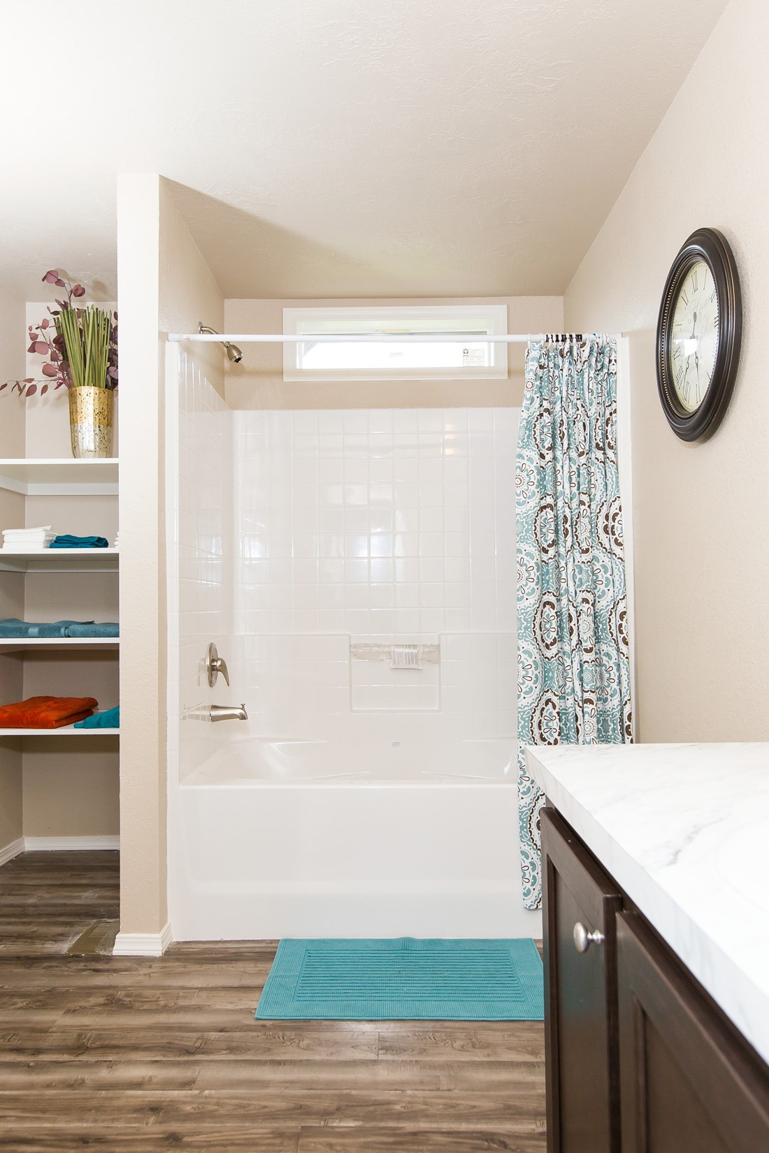 The PREFERRED PLUS CP562F Primary Bathroom. This Manufactured Mobile Home features 3 bedrooms and 2 baths.
