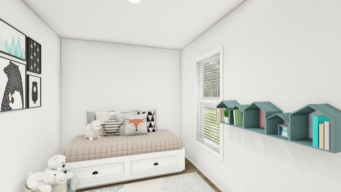 The DRM484F 48'              DREAM Bedroom. This Manufactured Mobile Home features 4 bedrooms and 2 baths.
