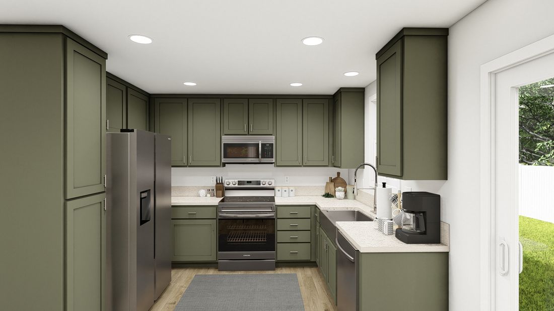 The DRM484F 48'              DREAM Kitchen. This Manufactured Mobile Home features 4 bedrooms and 2 baths.