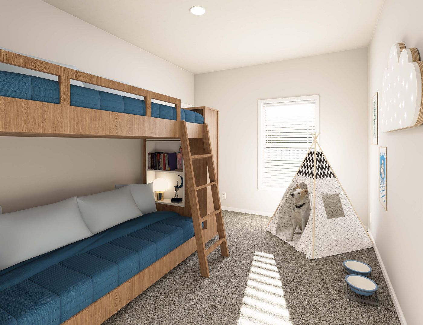 The THE BREEZE 2.5 CLAYTON Bedroom. This Manufactured Mobile Home features 4 bedrooms and 2 baths.