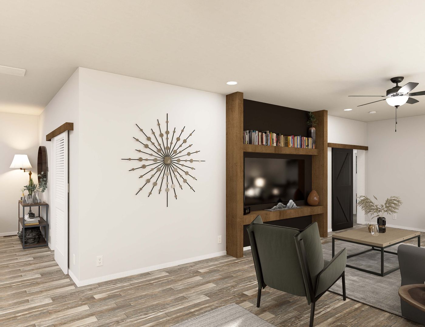 The THE BREEZE 2.5 CLAYTON Foyer. This Manufactured Mobile Home features 4 bedrooms and 2 baths.