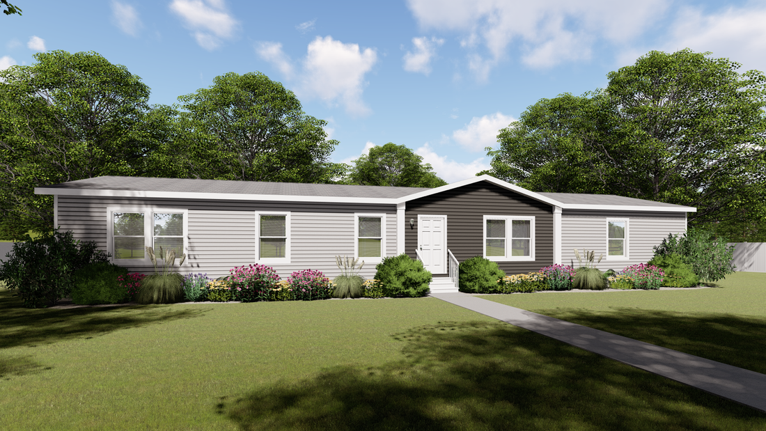 The THE BREEZE 2.5         CLAYTON Exterior. This Manufactured Mobile Home features 4 bedrooms and 2 baths.