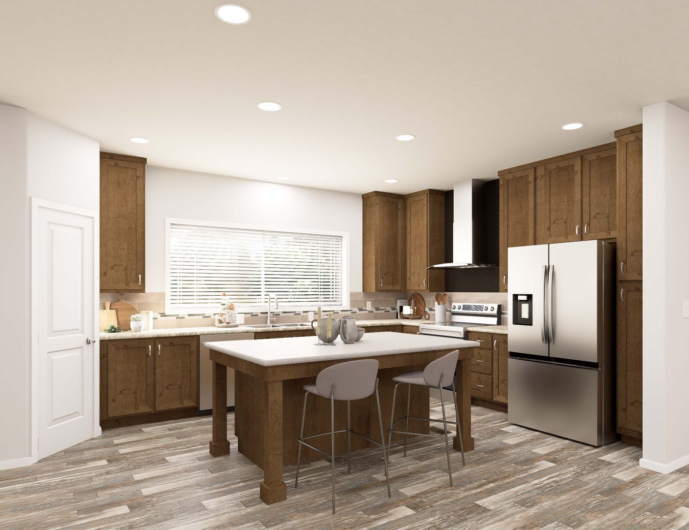 The THE BREEZE 2.5 CLAYTON Kitchen. This Manufactured Mobile Home features 4 bedrooms and 2 baths.