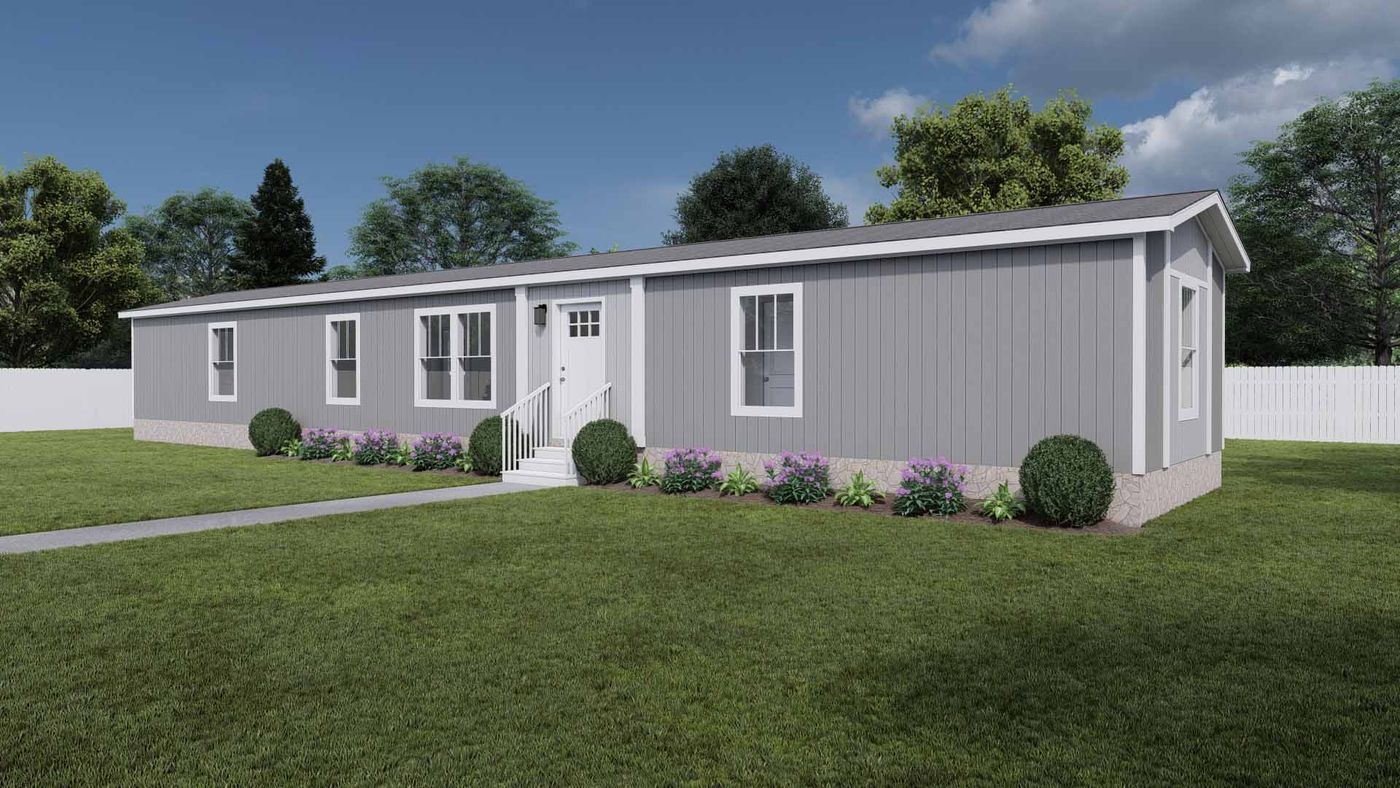 The 1676 SWEET CAROLINE Exterior. This Manufactured Mobile Home features 3 bedrooms and 2 baths.