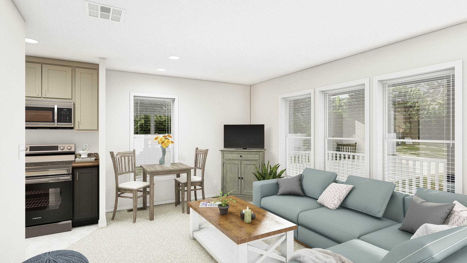 The DRM301P 2030'            DREAM Foyer. This Manufactured Mobile Home features 1 bedroom and 1 bath.