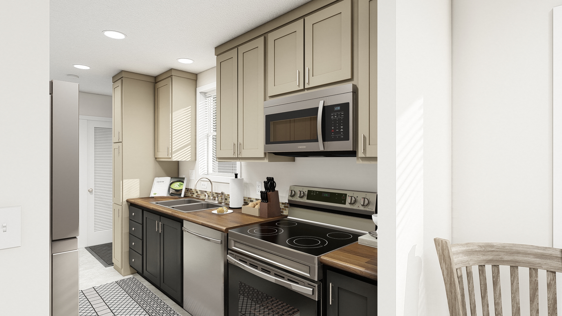 The DRM301P 2030'            DREAM Kitchen. This Manufactured Mobile Home features 1 bedroom and 1 bath.