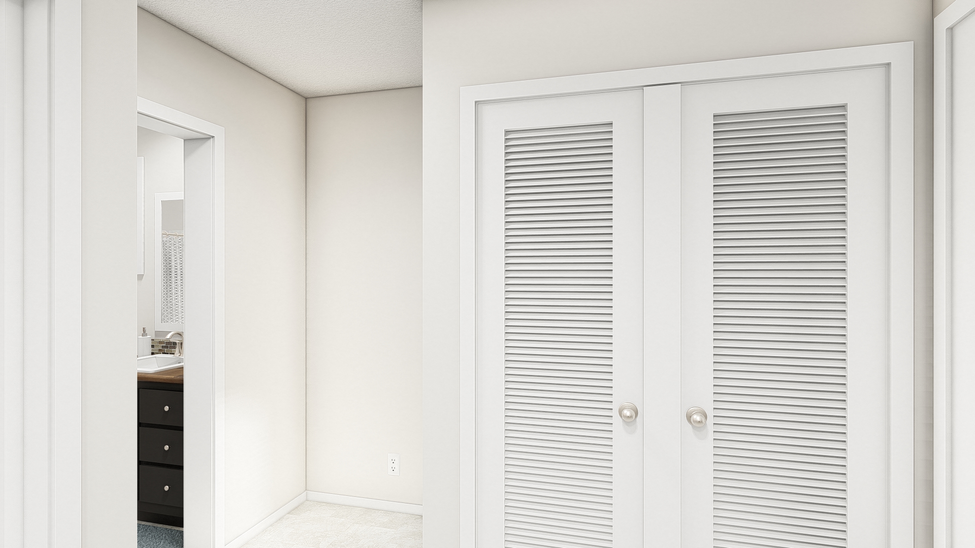 The DRM301P 2030'            DREAM Utility Room. This Manufactured Mobile Home features 1 bedroom and 1 bath.