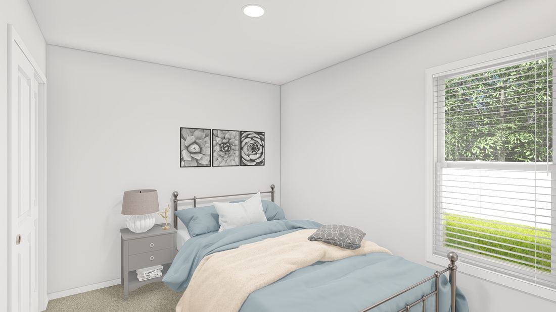 The DRM386A 2438'            DREAM Bedroom. This Manufactured Mobile Home features 2 bedrooms and 2 baths.