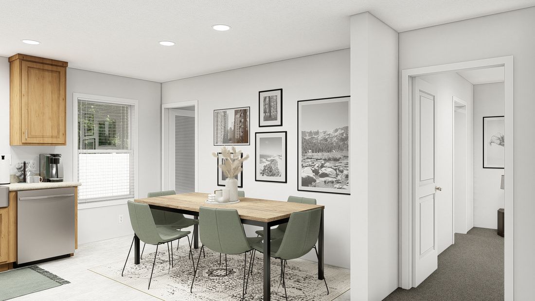The DRM443F 44'              DREAM Dining Area. This Manufactured Mobile Home features 3 bedrooms and 2 baths.