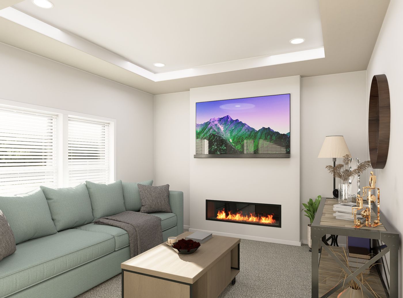 The PREFERRED PLUS CP641F Family Room. This Manufactured Mobile Home features 3 bedrooms and 2 baths.