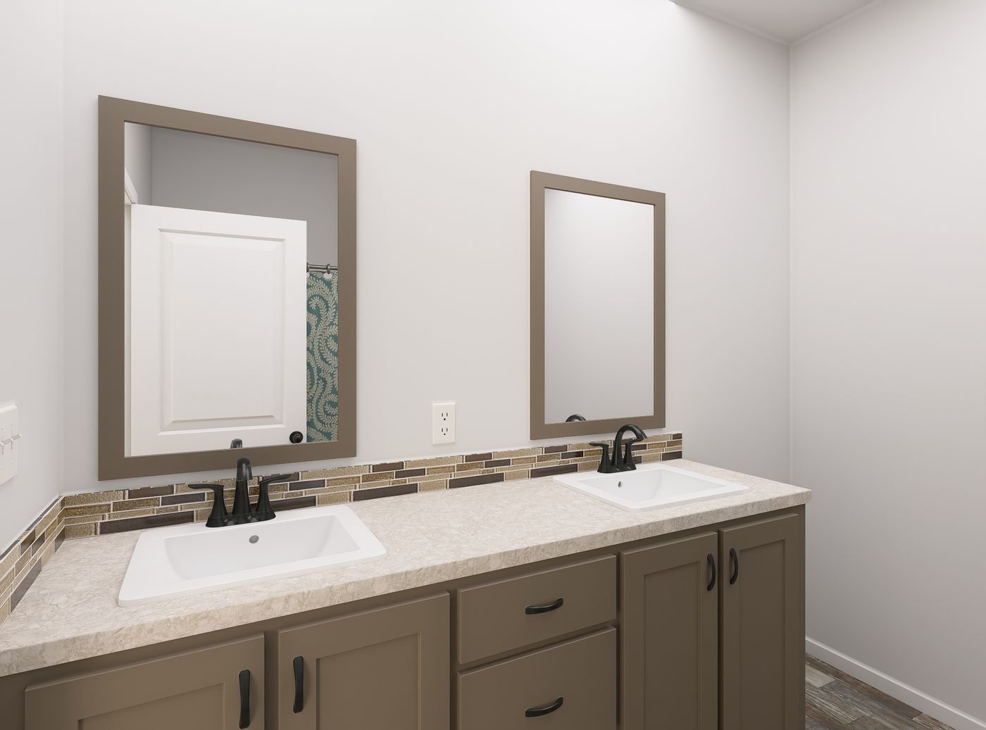 The PREFERRED PLUS CP641F Guest Bathroom. This Manufactured Mobile Home features 3 bedrooms and 2 baths.