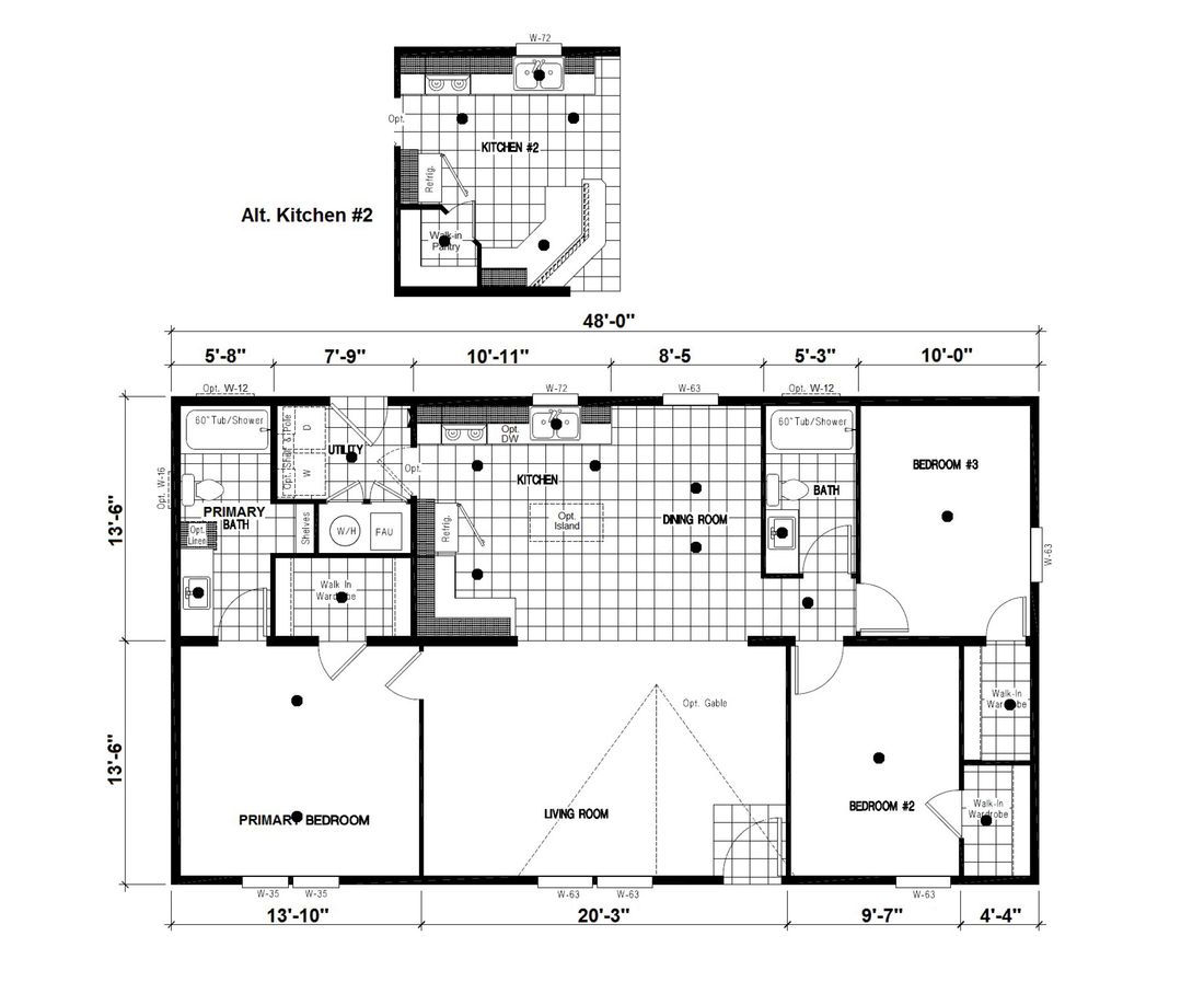 The DRM481F 48' DREAM Floor Plan