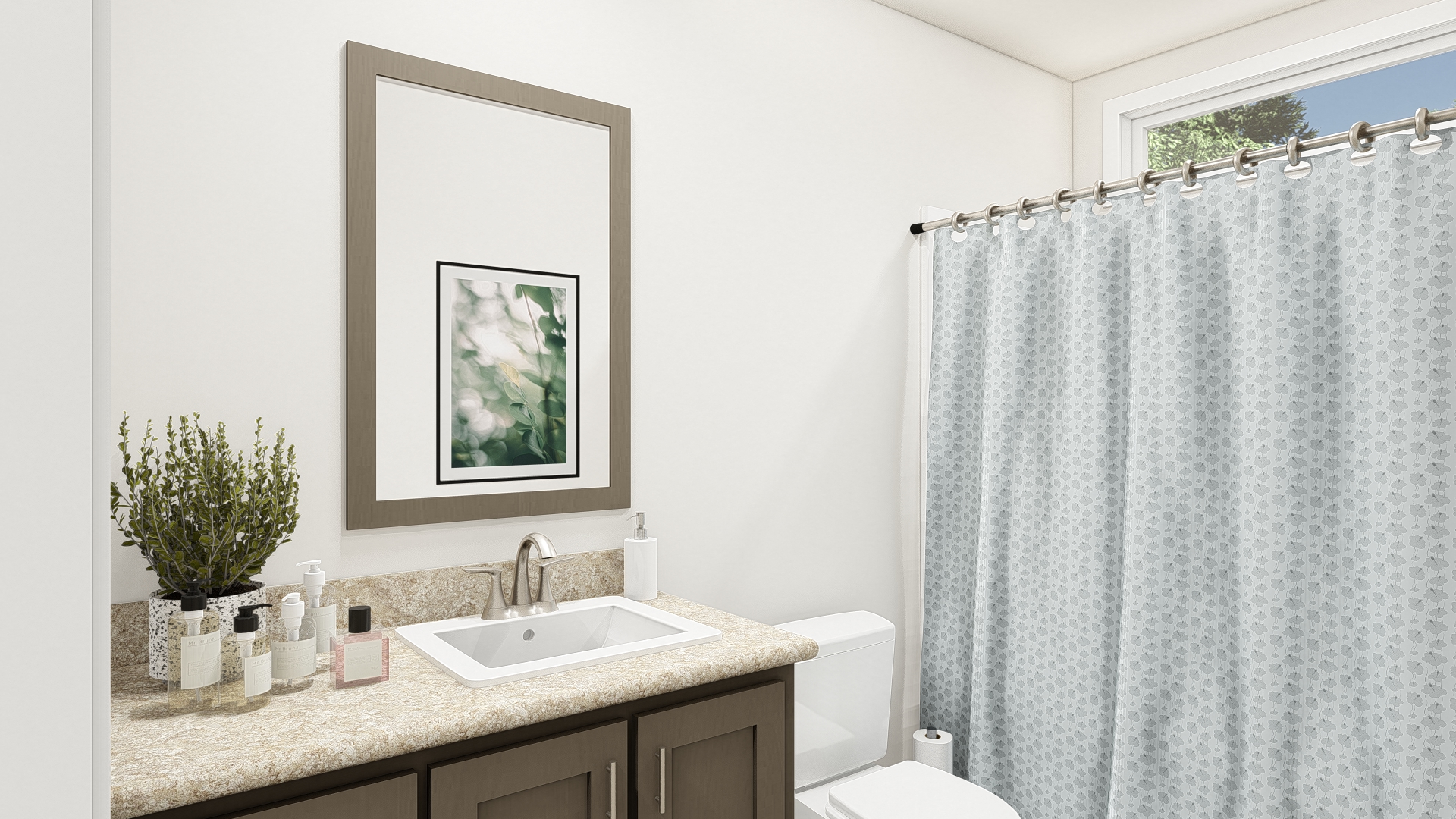 The DRM481F 48'              DREAM Guest Bathroom. This Manufactured Mobile Home features 3 bedrooms and 2 baths.