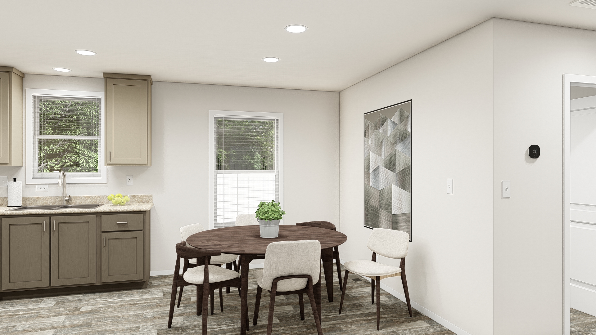 The DRM481F 48'              DREAM Dining Area. This Manufactured Mobile Home features 3 bedrooms and 2 baths.