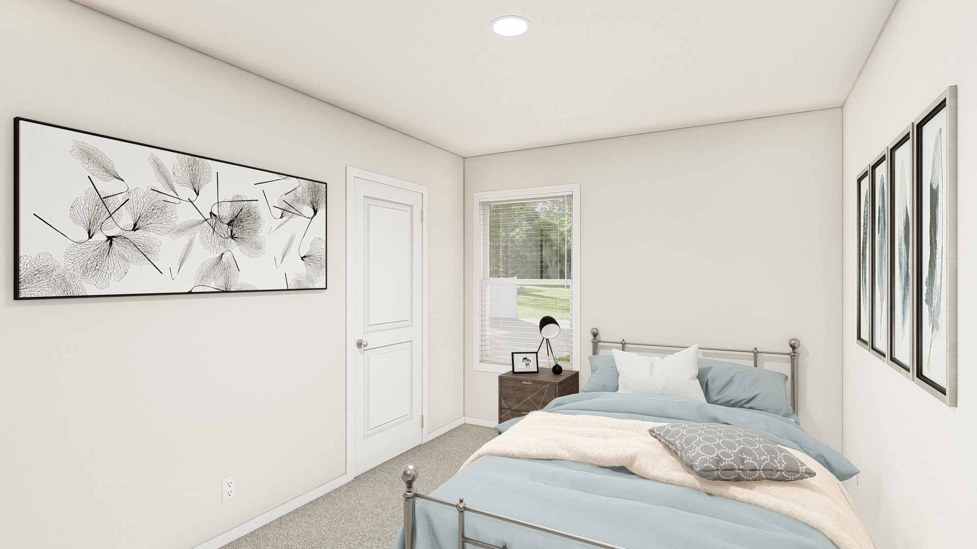 The DRM481F 48'              DREAM Bedroom. This Manufactured Mobile Home features 3 bedrooms and 2 baths.
