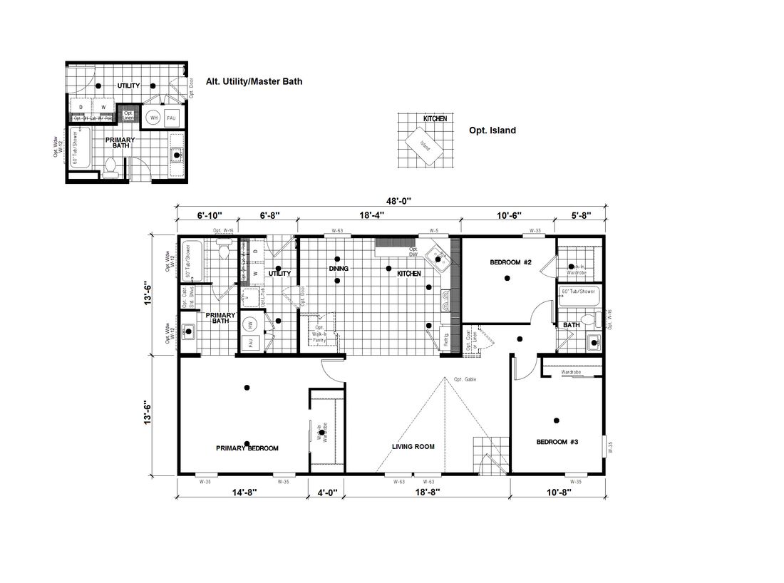 The DRM482F 48' DREAM Floor Plan